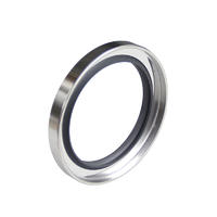 C type-Double lip Stainless Steel PTFE Rotary Oil Seals-