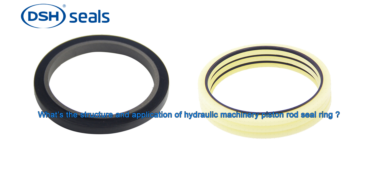 DSH-What’s The Structure And Application Of Hydraulic Machinery Piston Rod Seal Ring 